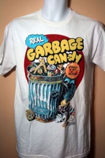 Wacky Packages White Tee Shirt Garbage Candy NWT
