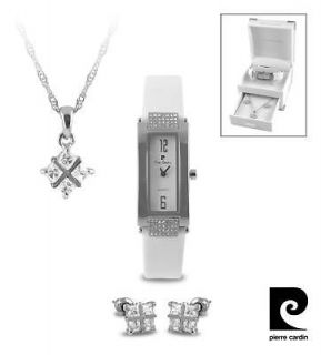 Pierre Cardin Ladies White watch & jewelery 2LKA