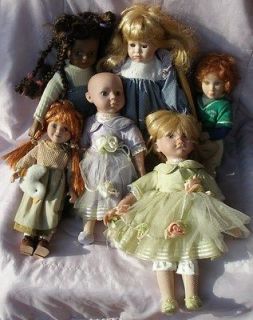Lot of 6 Diana Effner Doll Cracker Barrel Doll AA Porcelain doll