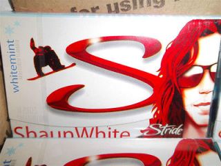 Stride SHAUN WHITE WINTERMINT Sugar free Gum MARCH 2013   WHOLESALE