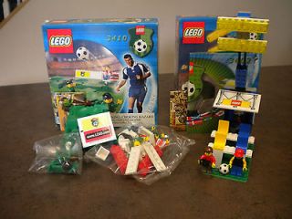 Lego 3402 & 3410 Soccer Grandstand w/Lights & Field Expansion HTF