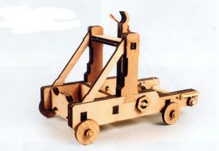 Mangonel Catapult / Wooden model kit