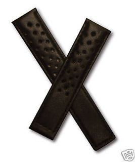 Black Sports leather strap   fits TAG Heuer Carrera
