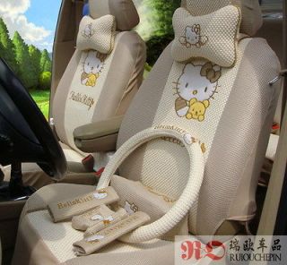 Hello Kitty Seat Cover for Cars Set 19pcs CUSHION Steering wheel