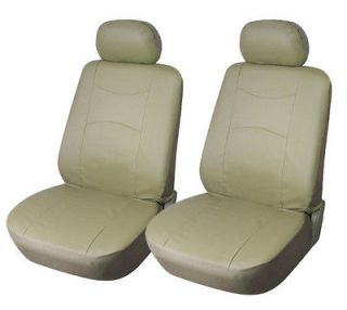 Front Car Seat Covers Compatible With Nissan 159 Tan (Fits Nissan