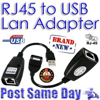 USB Male to Female Cat 5e 6e RJ45 LAN Extension Adapter Cable For