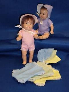 Playsuits & bonnets DIONNE QUINTUPLETS 6 8 dolls Quints Vintage