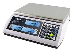 CAS S 2000 JR Series Price Computing Scale LCD Display 60LB