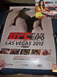 Newly listed Arianny Celeste signed EXCLUSIVE UFC FAN EXPO 2012 poster