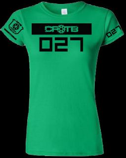 CROSSFIT THOROUGHBREDS CFTB GEAR GREEN ATHLETE WOD WORKOUT TSHIRT