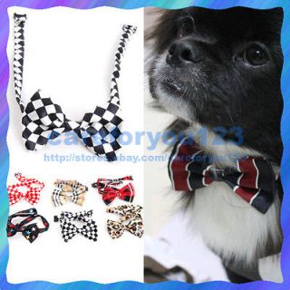 Hot Random Color New Dog Cat Pet Collar Accessory Bow Tie Necktie New