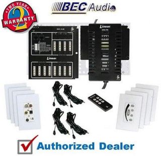 Whole House Digital Audio Distribution System KIT 4 Zone, 4 Source