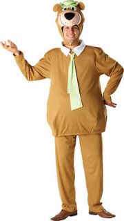 Adult Male Yogi Bear LICENSED Hanna Barbera Fancy Dress Costume (Extra