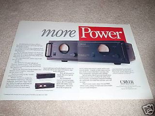 Carver TFM 75 Amp Ad from 1994, Super RARE More Power