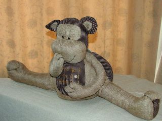 Cheeky Monkey/Chimp/Door Stop Stopper/Draught Excluder 24 Inches Long