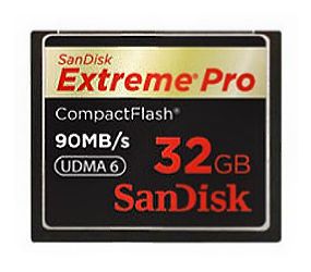 SanDisk 32GB Extreme Pro Compact Flash CF Memory Card 600X 90MB/s