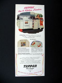 Tappan Gas Ranges Range oven kitchen stove 1946 print Ad advertisement