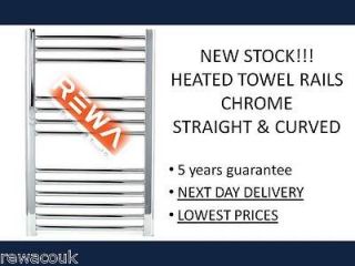 chrome heated towel rails straight curved s for central
