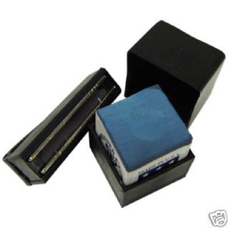of Magnetic Plastic Chalk Holders for Pool Table Cue Sticks + 20 Chalk