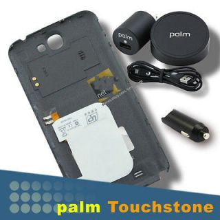 Gray Touchstone Back Cover+Dock+Car Charger for Samsung Galaxy Note 2