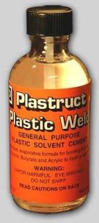 PLASTIC WELD   2oz Plastruct Liquid Cement   NEW
