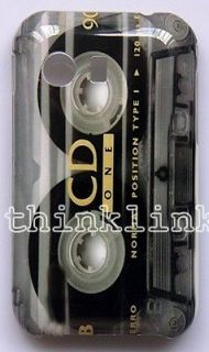 Gray Retro Old Tape Cassette Recorder Hard Back Case for SAMSUNG