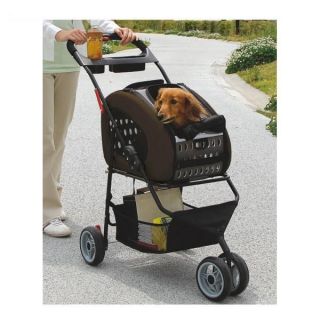 Adjustable 4 Way Pet Stroller Dog Stroller Cart Cat Stroller, FPC