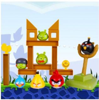 Real Sound Effect Catapult Angry Birds Knock on Wood Game set