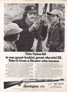1977 REMINGTON AD NYLON 66 .22 RIFLE CATFISH HUNTER
