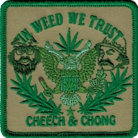 58013 Cheech and & Chong In Weed We Trust Pot Marijuana Grass 420 Iron