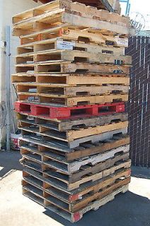 20 Wooden Forklift Truck Pallet 48x40 WOOD Pallets 4 way ~Los Angeles