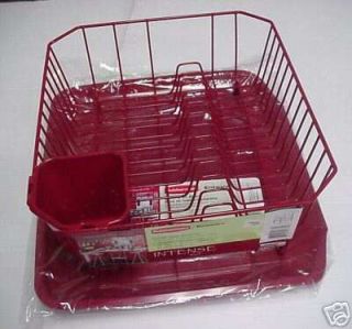 RUBBERMAID KITCHEN TWIN SINK DISH DRAINER RACK TRAY CUP