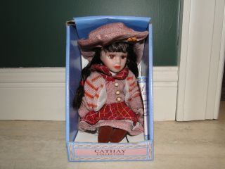Cathay Collection Porcelain Doll Baileya in Hat and Jacket, Only