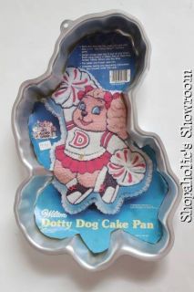 NEW Wilton Dotty Dog Puppy Cheerleader Get Along Gang Cake Pan Mold