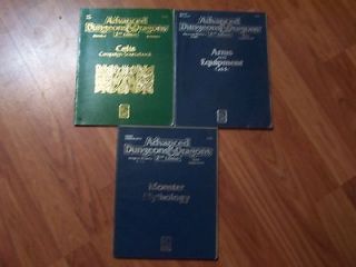 Advanced Dungeons & Dragons 2nd Edition 3 books MONSTER MYTHOLOGY