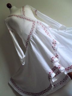 IBIZA ANGEL . Best Cut . Bohemian White Cotton Wedding Embroidered