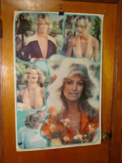 1976 Rare Farrah Fawcett Majors Charlies Angels Poster