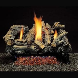 Heritage 18, 24, 30 Vent Free Fireplace Gas Logs COMPLETE REMOTE