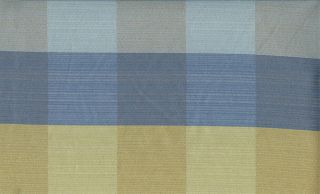 Blue & Green Buffalo Check Plaid Fabric / Discount Fabric For Sale