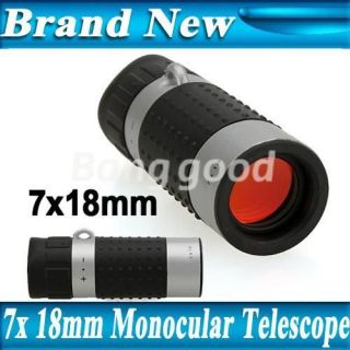 7x 18mm Monocular Telescope Travel Outdoor Sports Game Camping Hunting