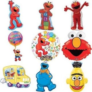 Elmo Bert Cookie Monster Sesame Street Jumbo Balloons Party Supplies U