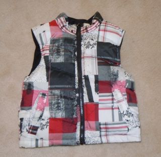 Girls reversible Winter vest Cherokee size XS 4/5 Warm Colorful XLNT