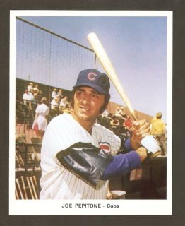 1969 1970 Joe Pepitone Chicago Cubs Baseball Team Issued Poster 7x9
