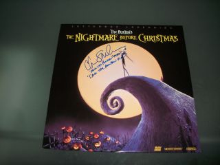 Before Christmas Jack Skeleton Signed Laserdisc Chris Sarandon