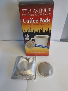 boxes of 5th Avenue Coffee Pods. 18 one cup pods per box. Total of