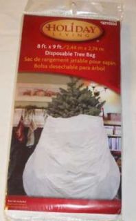 Christmas Tree White Storage Plastic Bag 8 ft x 9 ft Artificial or