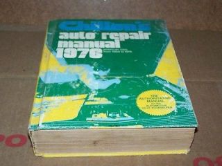 Chiltons Auto Repair Manual   1976   American Cars 1969 1976