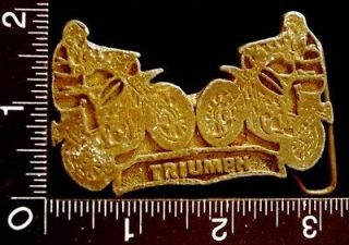 LL16178 NEAT VINTAGE ***TRIUMPH*** MOTOCROSS RIDERS MOTORCYCLE BUCKLE