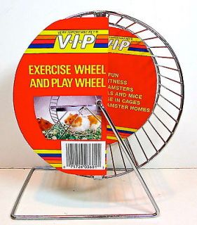 Exercise Wheel & Play Wheel for Small Animals,Nickel Plated,Washable,V