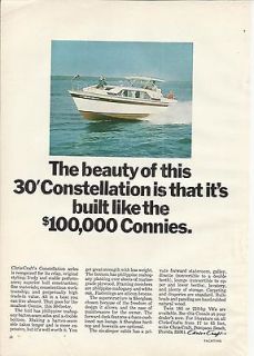 1967 Chris  Craft Boats Color Ad  The Chris  Craft 30 Constellation